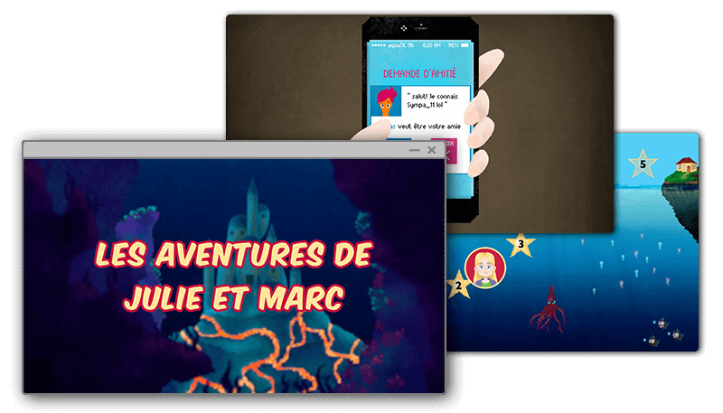 CyberJulie avec activités en ligne